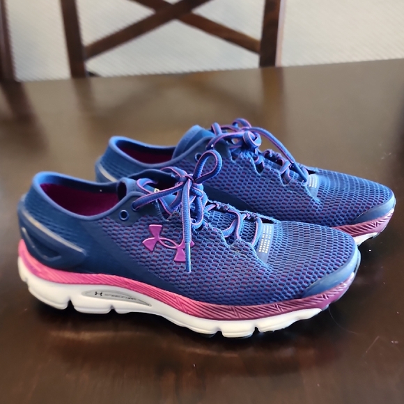 Under Armour Shoes - Under Armour Women's UA SpeedForm Gemini 2 Running Shoes Blue Pink 9.5 Athletic